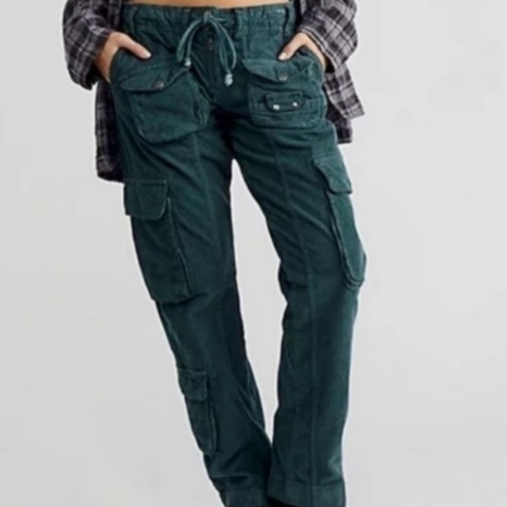 Free People Green Tahiti Cargo Pants - Sold Out Color/Style